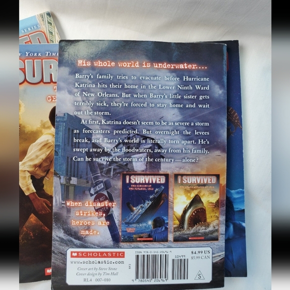 :5 Books I survived books Pompeii,  the titanic , 911 , Katrina. Gettysburg 1863 - Picture 3 of 10